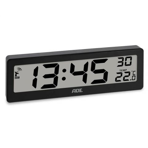 Reloj despertador digital c/alarma y radio black