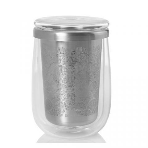 Mug+filtro vidrio- FUSION GLASS 400ml
