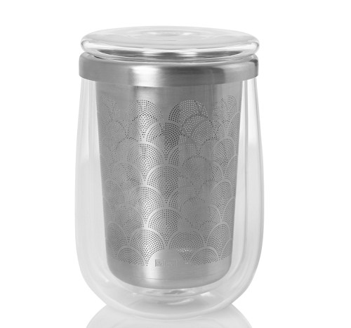 Mug+filtro vidrio- FUSION GLASS 400ml
