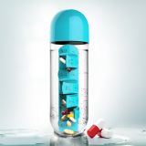 Botella pastillero IN STYLE 600ml azul