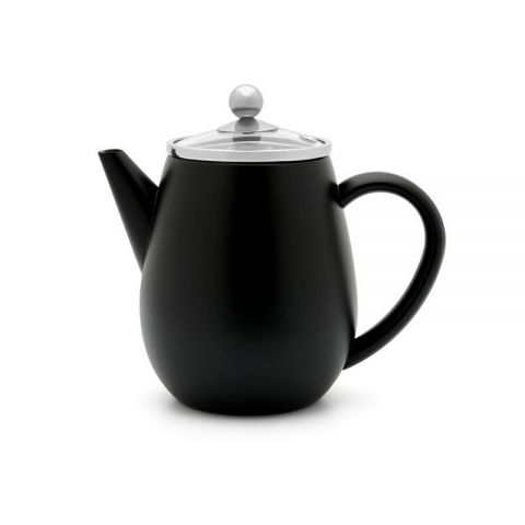 Tetera 0,5L DUET EVA negro mate