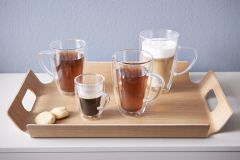 Vaso vidrio doble pared coffee/tea 295ml- (set 2)