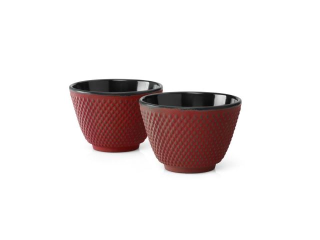 Juego 2 mugs XILIN ROJO hierro fund. (Antes BG011R