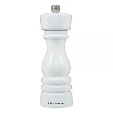 Molinillo Pimienta LONDON Brillo Blanco 18cm.