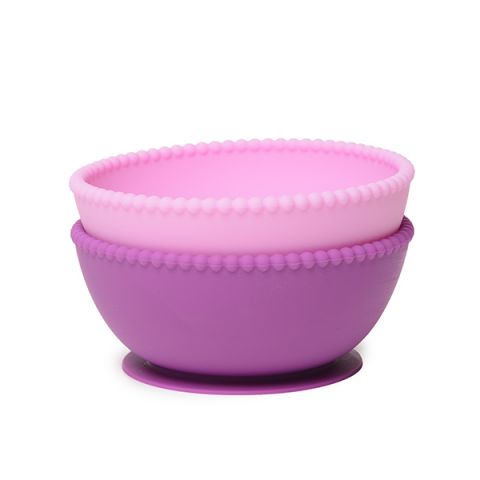 Set 2 bowl silicona rosa-violeta