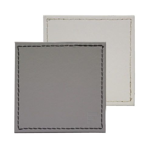 Posavasos gris-blanco 10x10cm (set 4)