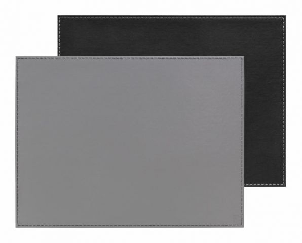Mantel individual rect. gris-negro 40x30cm