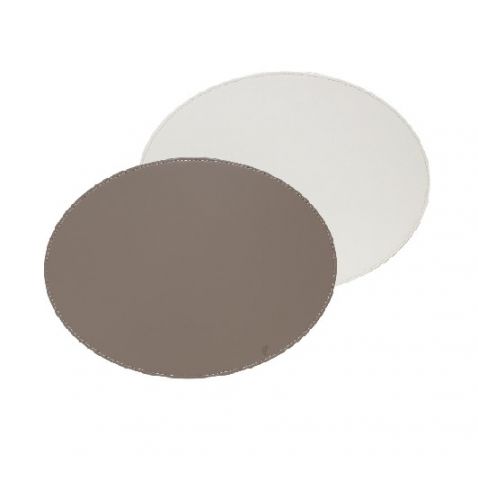 Mantel individual oval piedra-blanco 45x34cm