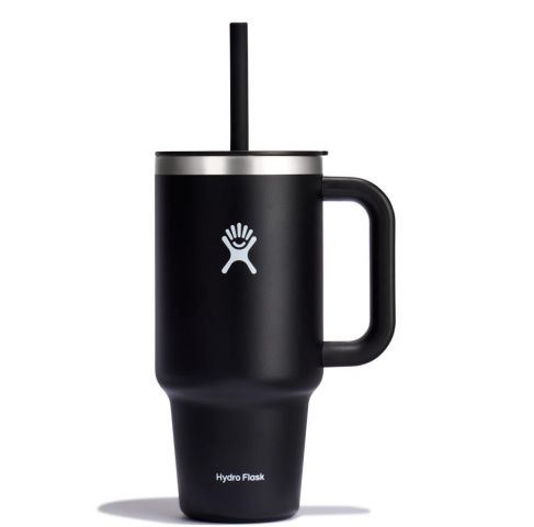 Taza c/pajita flexible 0,95L BLACK