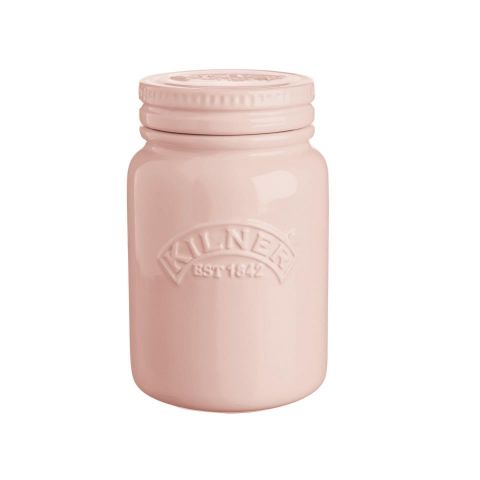 Tarro de cerámica c/ tapa 0,6l DUSTY PINK