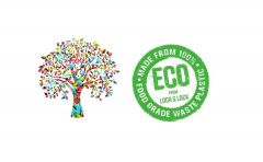 Contenedor cuadrado ECO reciclado 1.2L