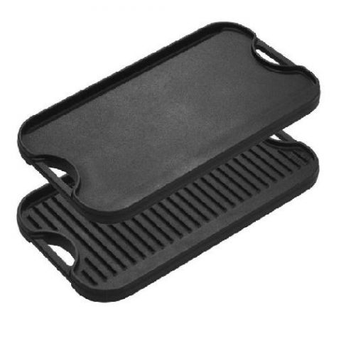 Plancha grill rect. reversible- hierro 51x27cm