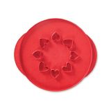 Cortador reversible enrejado y corazones 30 cm