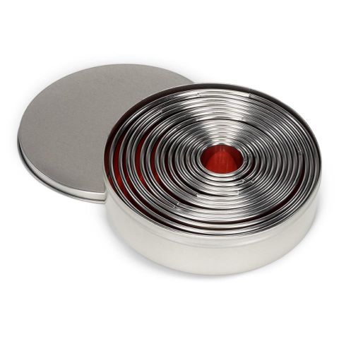 Set moldes galletas círculos 14 pcs