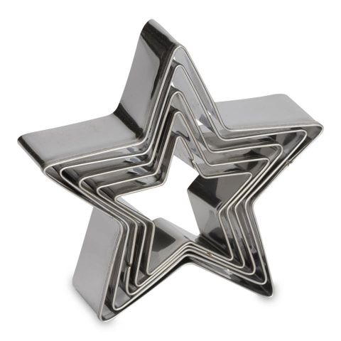 Set moldes corta-galletas Estrellas 3 pcs