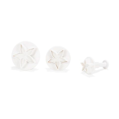 Corta-galletas/ dec. fondant estrellas, 3pcs