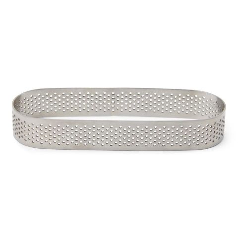 Molde horno oval perforado 13x4 cm