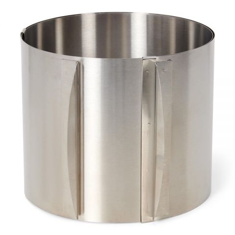 Aro ajustable inox con cierre 16-30 cm.,h.9cm.