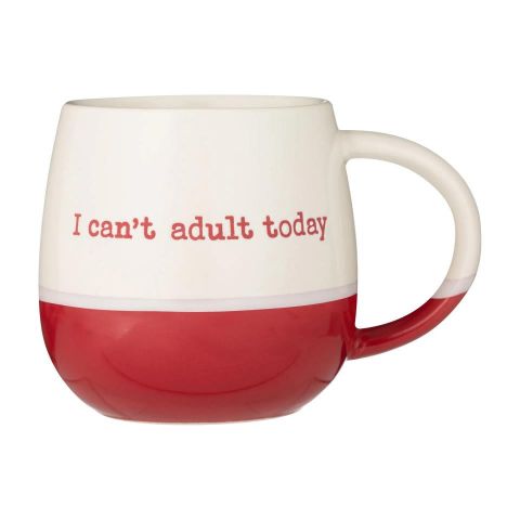 Taza 34cl. I CAN'T ADULT TODAY