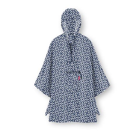 Poncho mini maxi signature navy