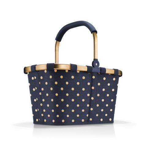 Carrybag frame metallic dots blue