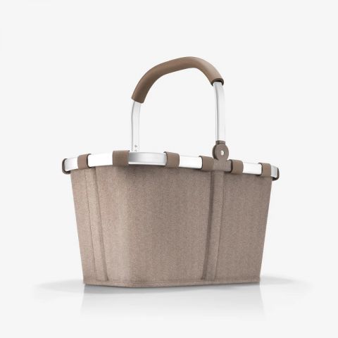 Carrybag herringbone mokka