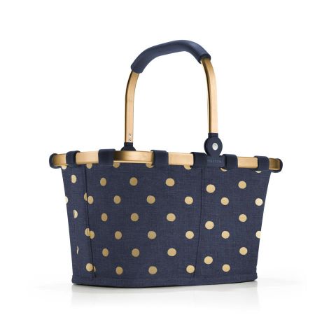 Carrybag XS frame metallic dots blue