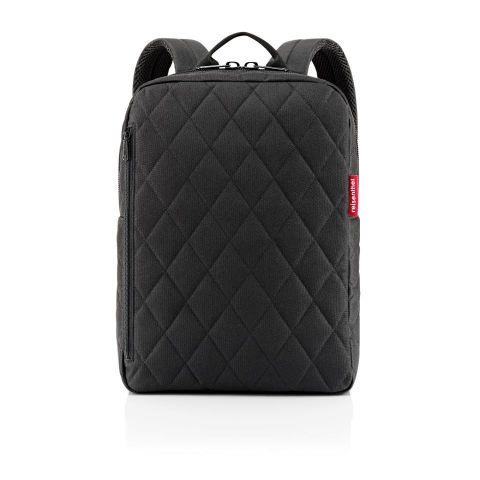 Classic backpack M rhombus black