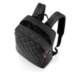 Classic backpack M rhombus black