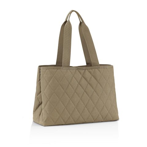 Classic shopper L rhombus olive