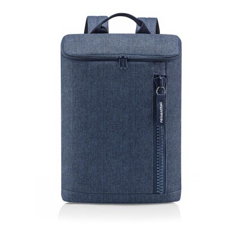 Overnighter backpack M herringbone dark blue