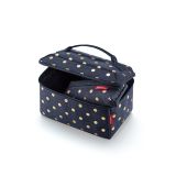 Beautycase set metallic dots blue