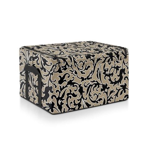 Caja almacenar c/tapa M baroque marble