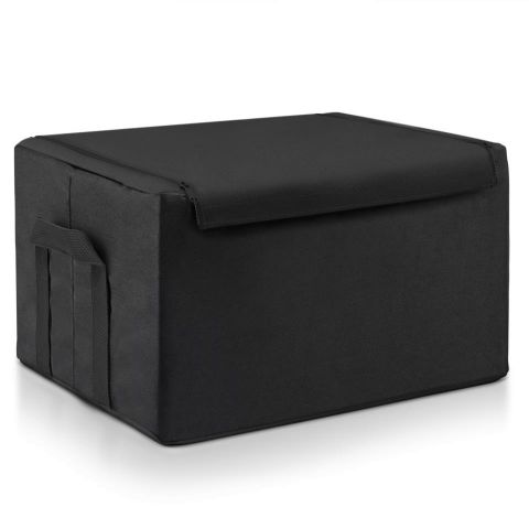 Caja almacenar c/tapa L black