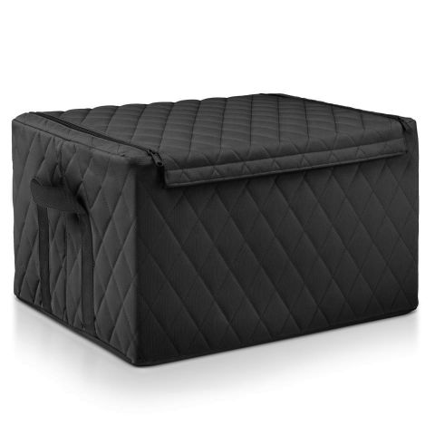 Caja almacenar c/tapa L rhombus black