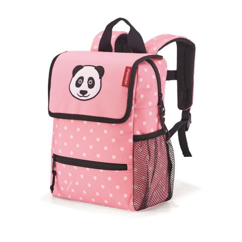 Mochila kids panda dots pink