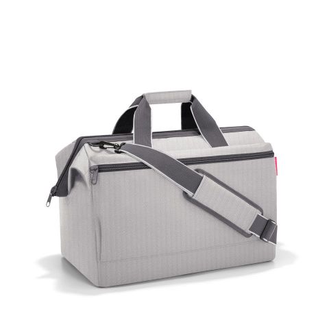 Bolsa viaje allrounder L pocket herringbone grey