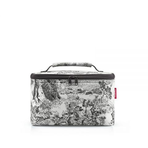 cosmetic case jacquard grey