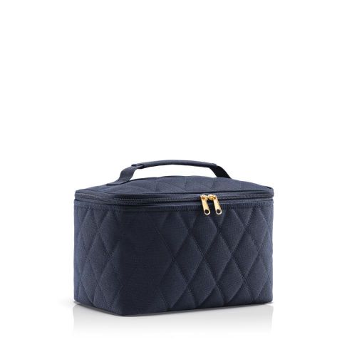 Cosmetic case rhombus midnight gold