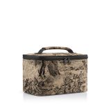 Cosmetic case jacquard brown