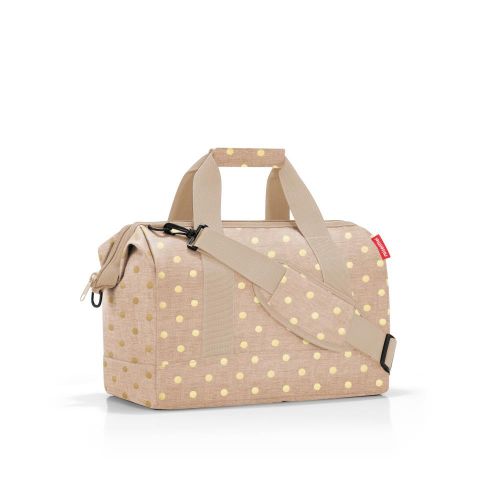 Bolsa viaje allrounder M metallic dots coffee