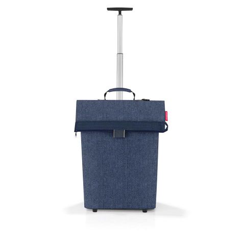 Carro compra trolley M herringbone dark blue