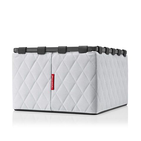 Caja almacenar L frame rhombus light grey