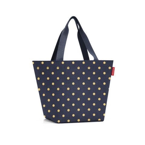 Bolsa compra M metallic dots blue