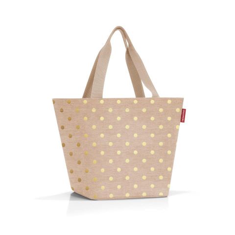 Bolsa compra M metallic dots coffee