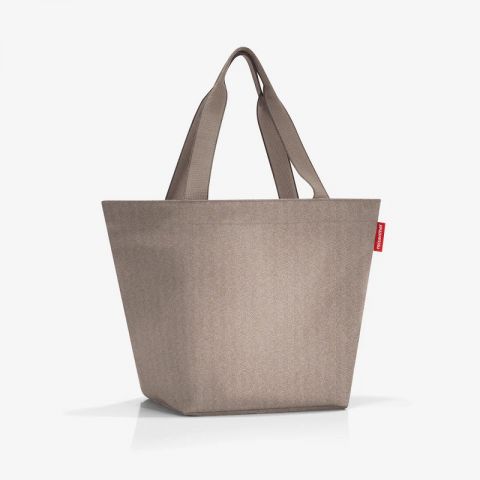 Bolsa compra M herringbone mokka