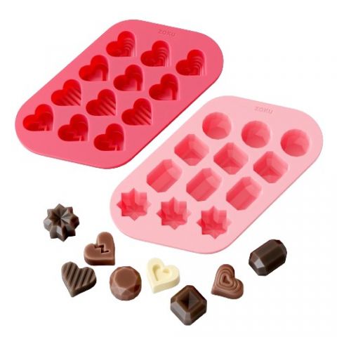 Molde Diamantes/Corazones chocolate (Set 2)